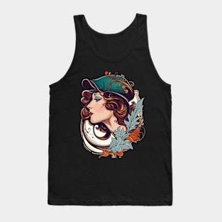 A portrait of a woman in the Art Nouveau style Tank Top